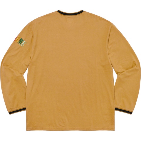 Supreme Multi Color Logo L/S Top - Dark Gold