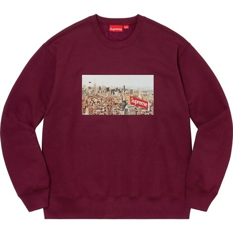 Supreme Aerial Crewneck - Burgundy