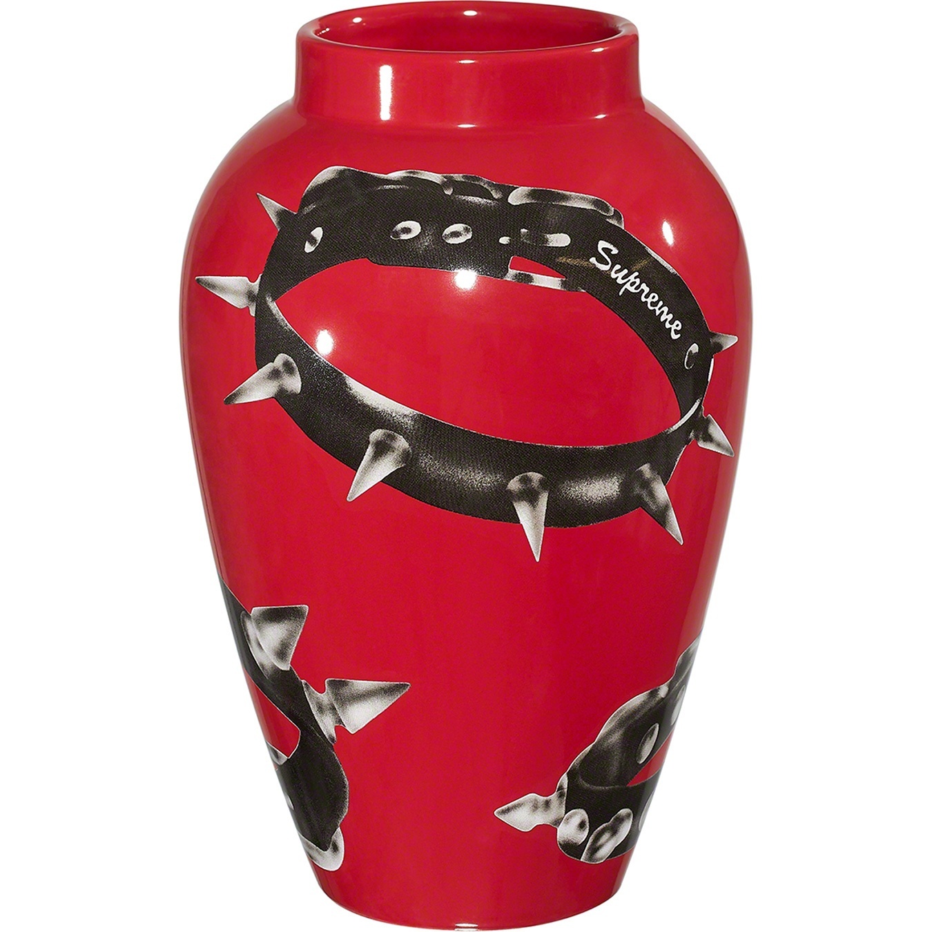 Supreme Studded Collars Vase (FW20) - Red - $98
