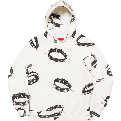 Supreme Studded Collars Hooded Sweatshirt - White