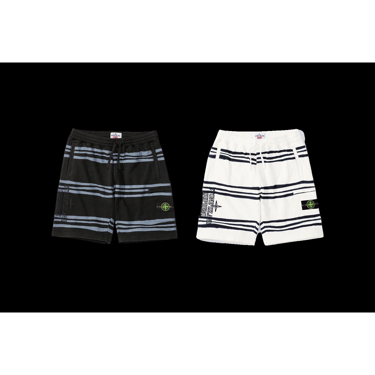 Supreme®/Stone Island® Warp Stripe Sweatshort - Supreme