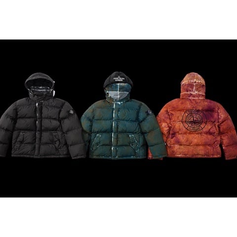 Supreme Supreme®/Stone Island® Painted Camo Crinkle Down Jacket - Colorway