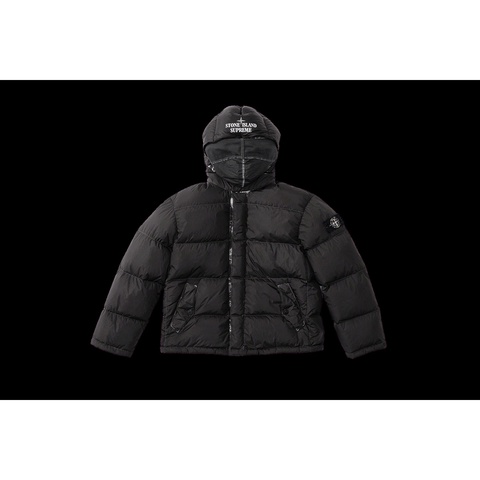 Supreme®/Stone Island® Painted Camo Crinkle Down Jacket - Supreme