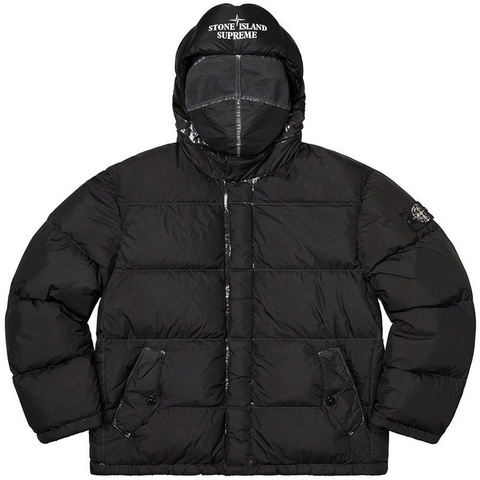 Supreme®/Stone Island® Painted Camo Crinkle Down Jacket - Supreme