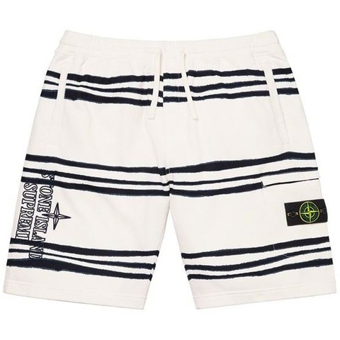 Supreme Supreme®/Stone Island® Warp Stripe Sweatshort - asdasd