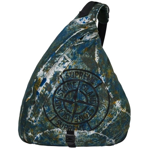 Supreme Supreme®/Stone Island® Painted Camo Nylon Shoulder Bag - dasda