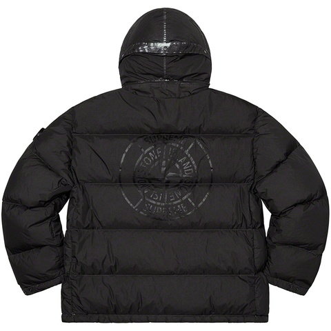 Supreme®/Stone Island® Painted Camo Crinkle Down Jacket - Supreme