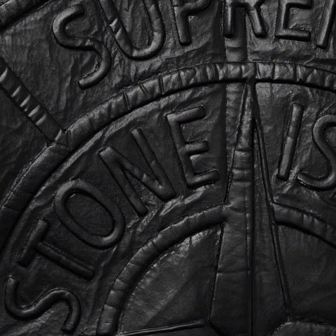 Supreme Supreme®/Stone Island® Hand-Painted Hooded Shearling Jacket - Black