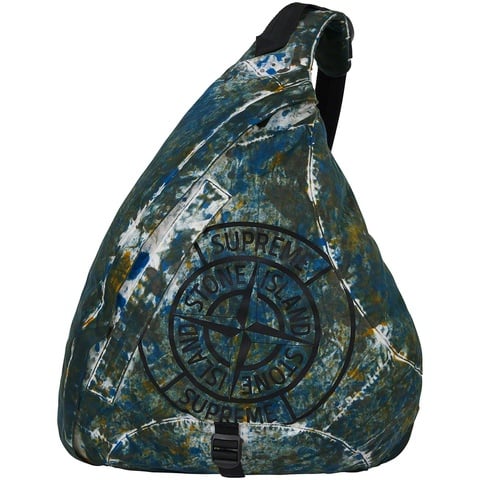 Supreme®/Stone Island® Painted Camo Nylon Shoulder Bag - Supreme