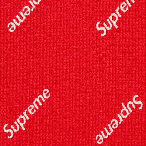 Supreme Supreme®/Hanes® Thermal Crew (1 Pack) - Red Logos