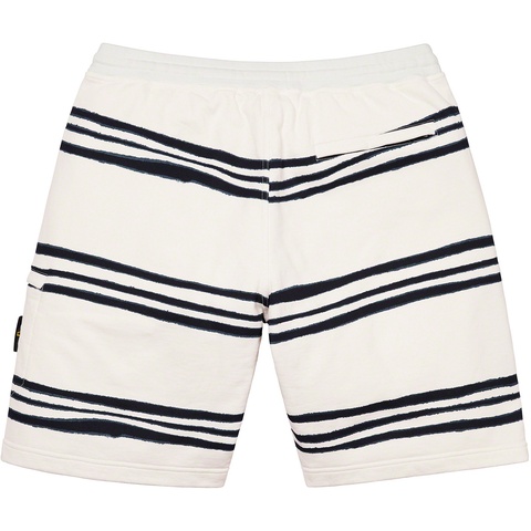 Supreme Supreme®/Stone Island® Warp Stripe Sweatshort - White