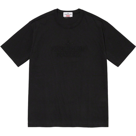 Supreme Supreme®/Stone Island® Embroidered Logo S/S Top - Black