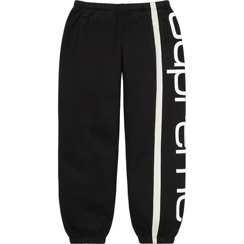 Supreme Big Logo Paneled Sweatpant - Black