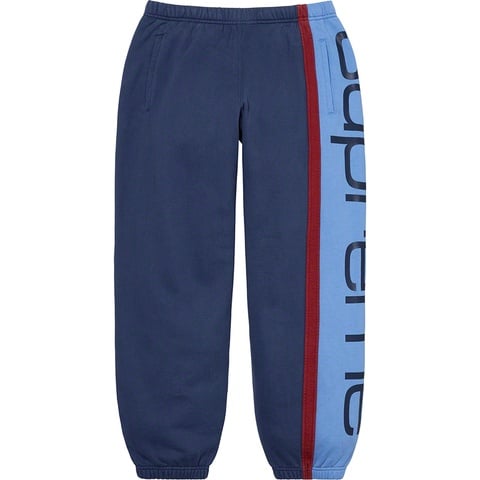 Supreme Big Logo Paneled Sweatpant - Navy