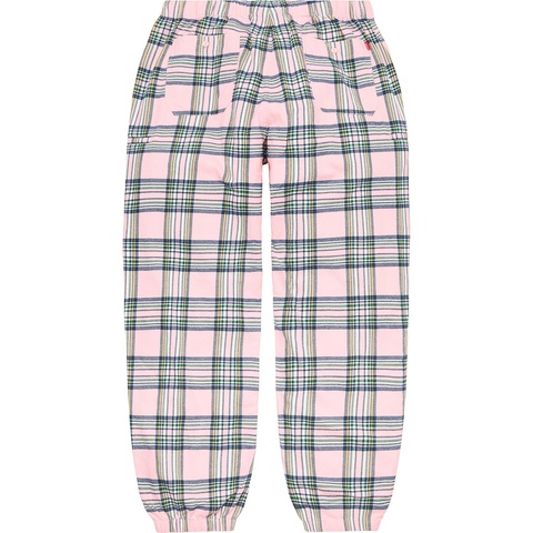 Supreme Tartan Flannel Skate Pant - Pale Pink