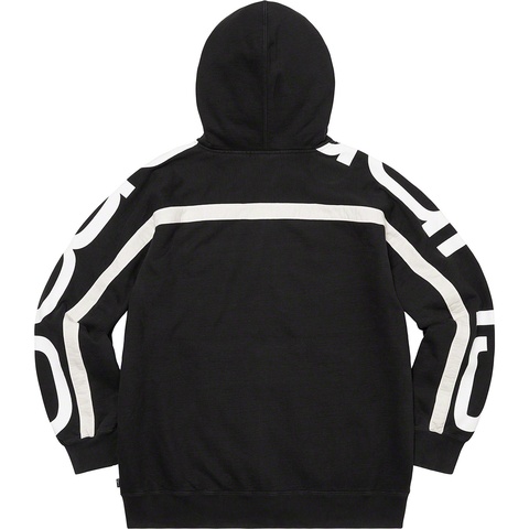 Big Logo Paneled Zip Up Hooded Sweatshirt - Supreme