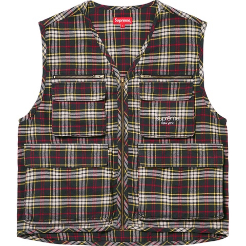 Tartan Flannel Cargo Vest - fall/winter 2020 - Supreme
