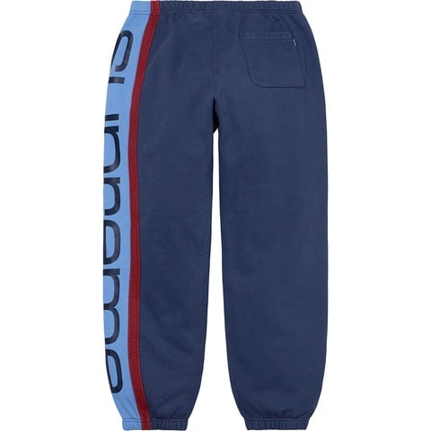 Supreme Big Logo Paneled Sweatpant - Navy