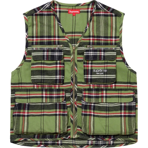 Tartan Flannel Cargo Vest - fall/winter 2020 - Supreme
