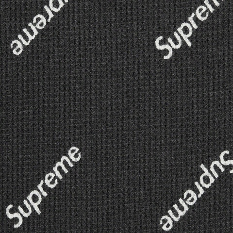 Supreme Supreme®/Hanes® Thermal Crew (1 Pack) - Black Logos