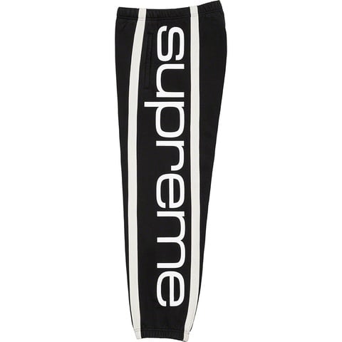 Supreme Big Logo Paneled Sweatpant - Black