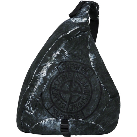 Supreme Supreme®/Stone Island® Painted Camo Nylon Shoulder Bag - Black