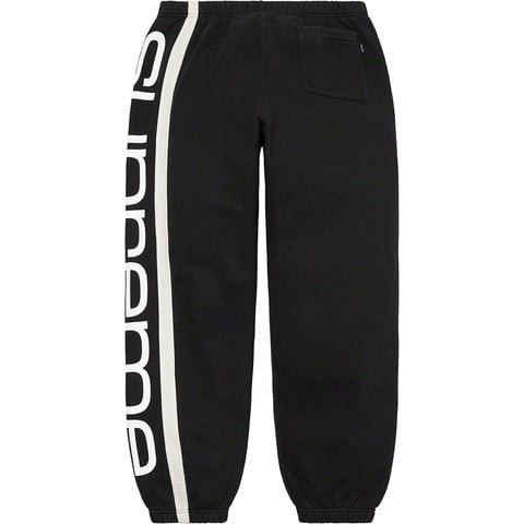 Supreme Big Logo Paneled Sweatpant - Black
