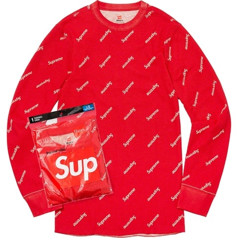Supreme®/Hanes® Thermal Crew (1 Pack) - Supreme