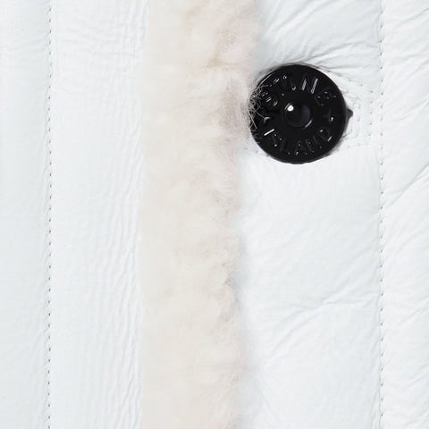 Supreme Supreme®/Stone Island® Hand-Painted Hooded Shearling Jacket - White