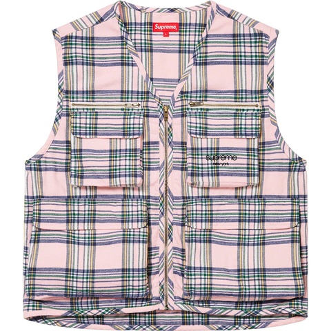 Tartan Flannel Cargo Vest - fall/winter 2020 - Supreme