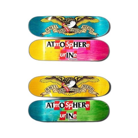 【未使用】Supreme ANTIHERO Skateboard Supreme Antihero Supr-Hero Skateboard Deck White - SS14 - US