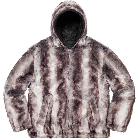 Faux Fur Reversible Hooded Jacket - Supreme