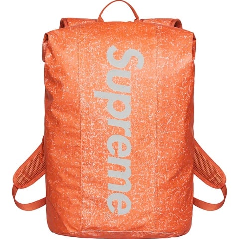 Supreme Waterproof Reflective Speckled Backpack - Orange