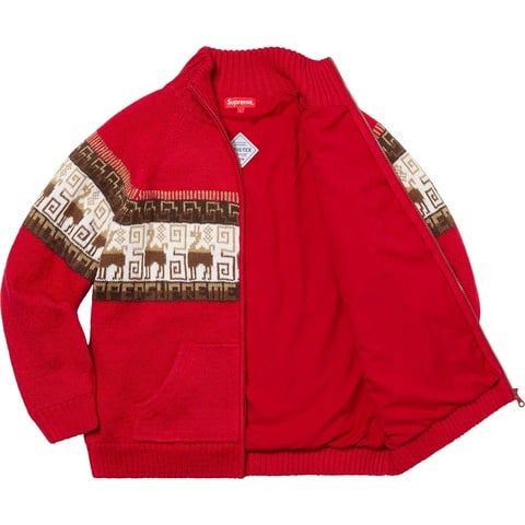 Supreme Chullo WINDSTOPPER® Zip Up Sweater - Red