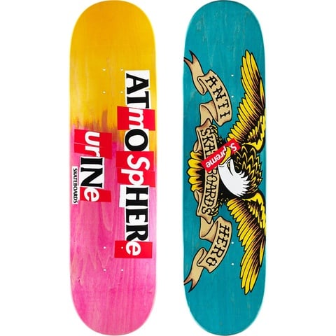 Supreme Supreme®/ANTIHERO® Skateboard - Multi Pink- 8.25" x 32" 