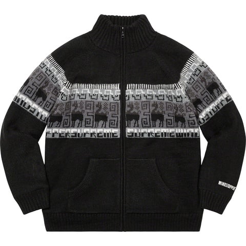 Supreme Chullo WINDSTOPPER® Zip Up Sweater - Black
