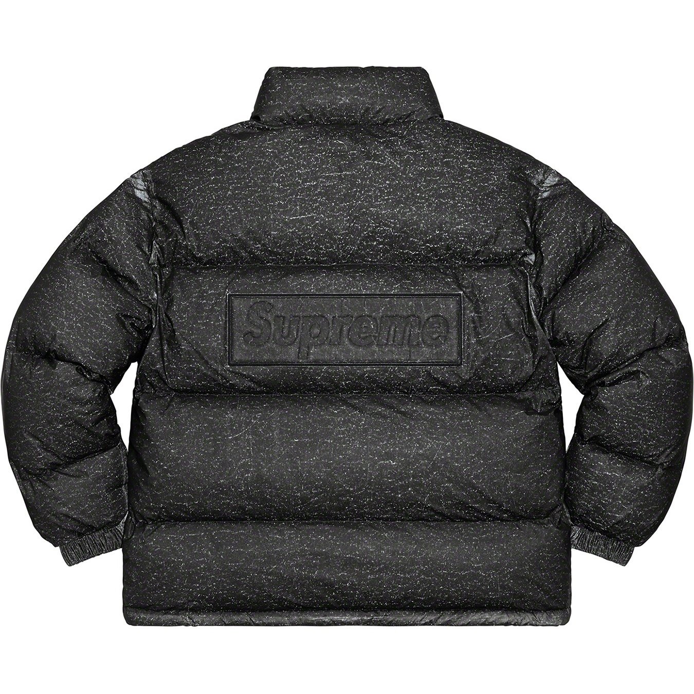 Supreme Reflective Speckled Down Jacket (FW20) - Black - $368