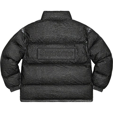 Supreme Reflective Speckled Down Jacket - Black