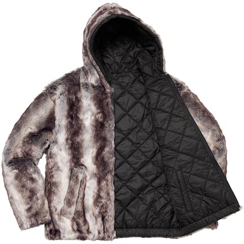 Faux Fur Reversible Hooded Jacket - Supreme