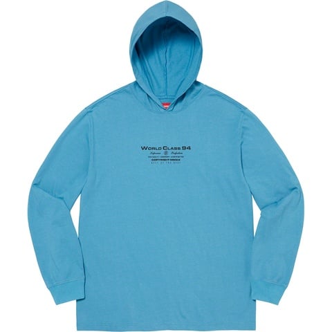 Supreme Best Of The Best Hooded L/S Top - Slate