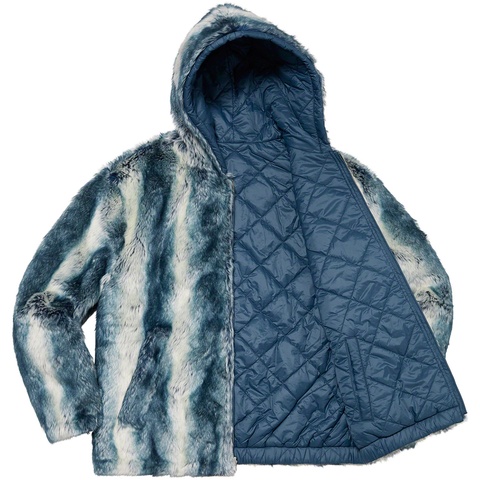 Faux Fur Reversible Hooded Jacket - Supreme