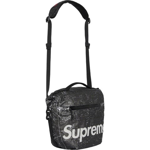 Supreme Waterproof Reflective Speckled Shoulder Bag - Black