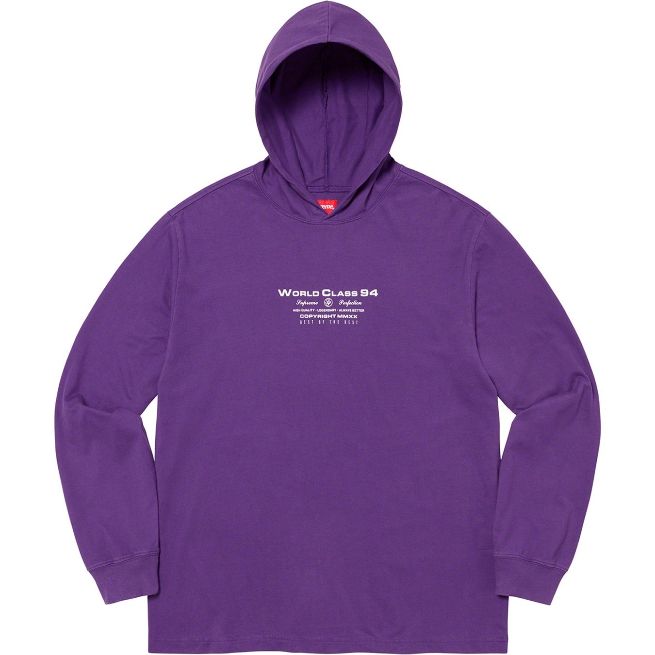 Supreme Best Of The Best Hooded L S Top (FW20) - Purple - $88