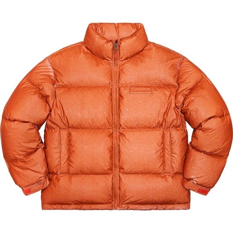 Supreme Reflective Speckled Down Jacket - Orange