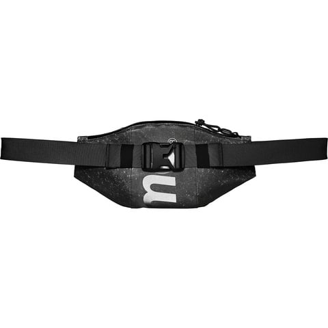 Supreme Waterproof Reflective Speckled Waist Bag - Black