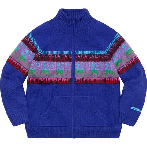 Supreme Chullo WINDSTOPPER® Zip Up Sweater - Blue
