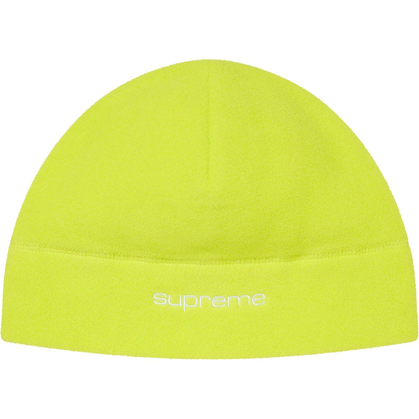 Supreme Polartec Beanie (FW20) - Bright Lime  - $34