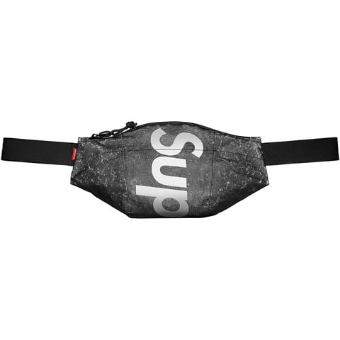 Supreme Waterproof Reflective Speckled Waist Bag - Black