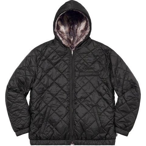 Faux Fur Reversible Hooded Jacket - Supreme
