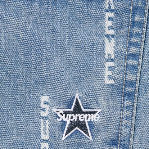 Logo Stripe Jacquard Regular Jean - Supreme